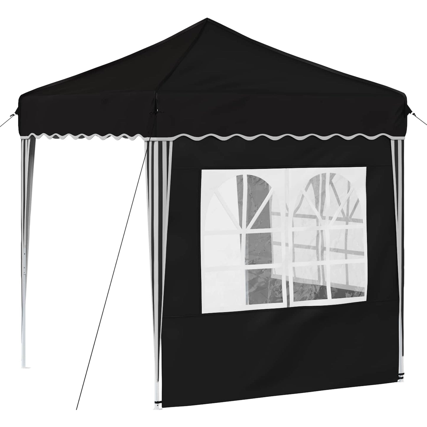 Pop-up Festtelt 195 x 195 x 245 cm Svart Oxford Stoff