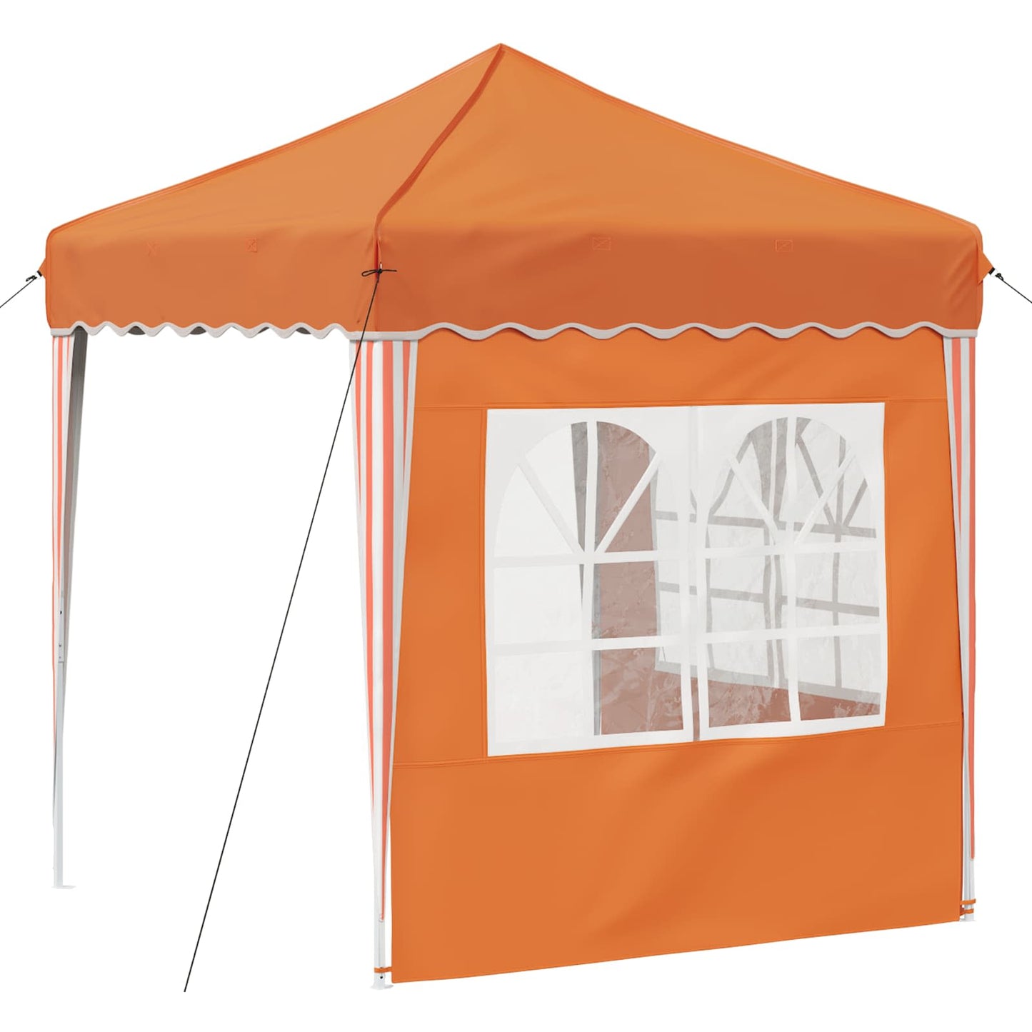 Pop-up Festtelt 195 x 195 x 245 cm Oransje Oxford Stoff