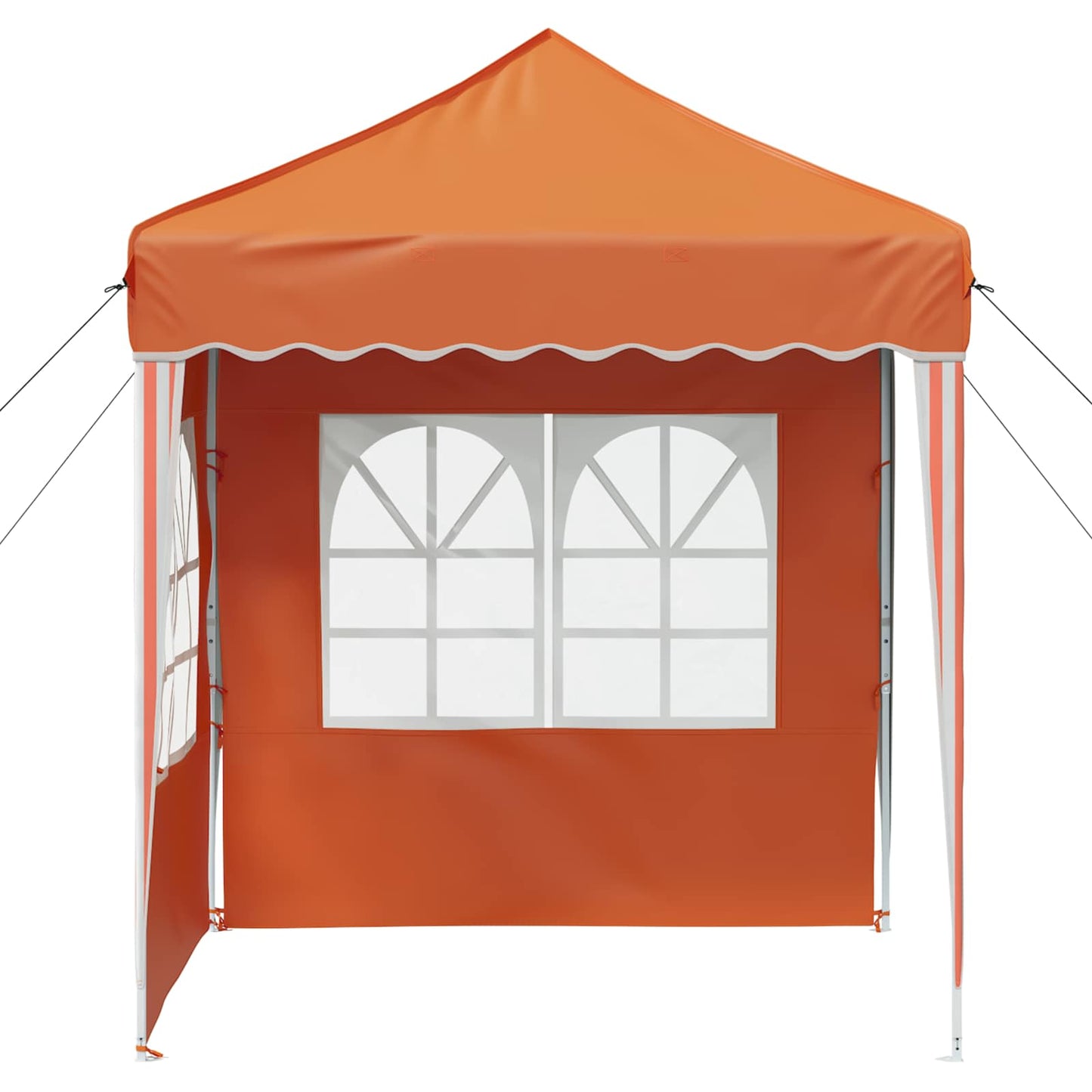Pop-up Festtelt 195 x 195 x 245 cm Oransje Oxford Stoff