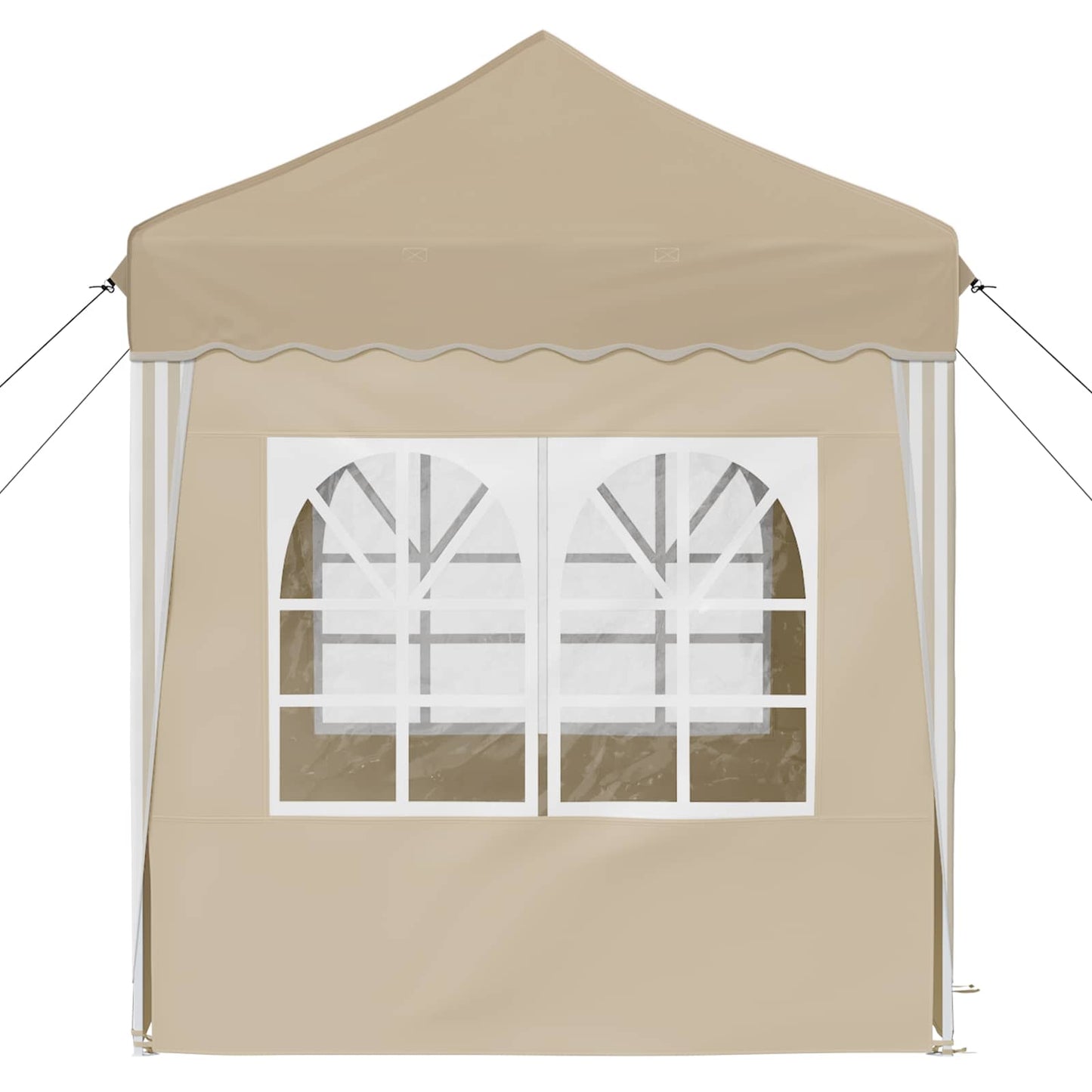 Pop-up Festtelt 195 x 195 x 245 cm Krem Oxford Stoff