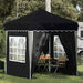 Pop-up Festtelt 195 x 195 x 245 cm Antrasitt Oxford Stoff