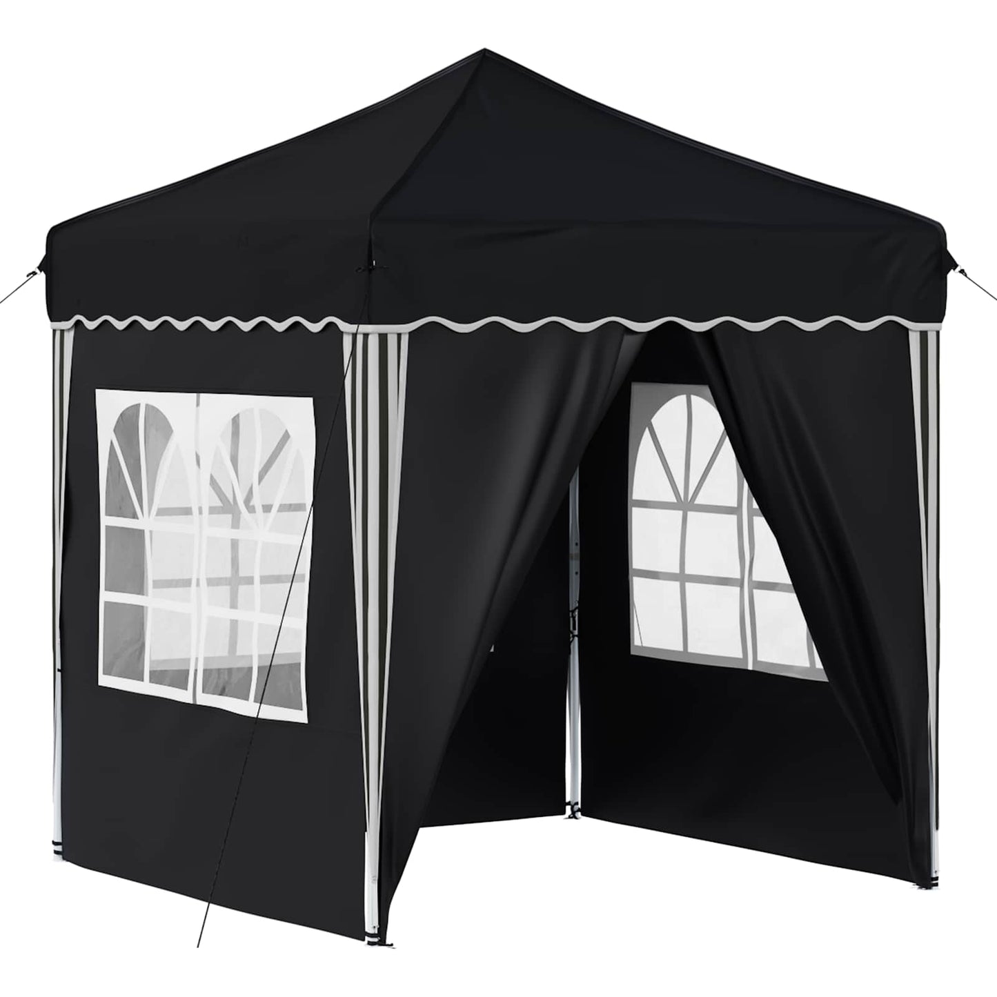 Pop-up Festtelt 195 x 195 x 245 cm Antrasitt Oxford Stoff