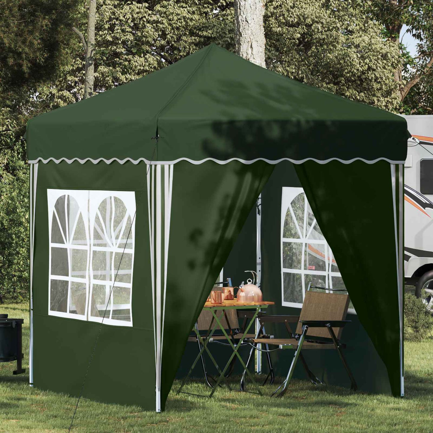 Pop-up Festtelt 195 x 195 x 245 cm Grønn Oxford Stoff