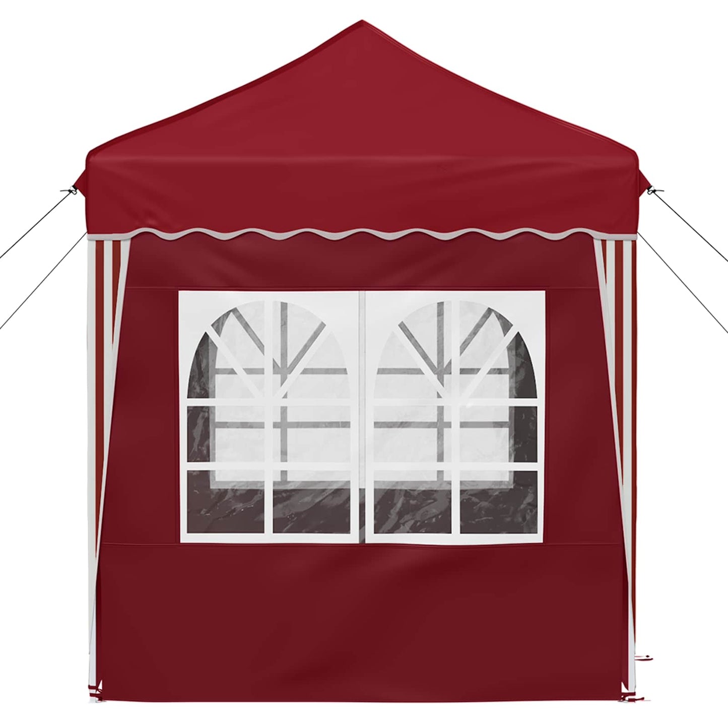 Pop-up Festtelt 195 x 195 x 245 cm Burgunder Oxford Stoff
