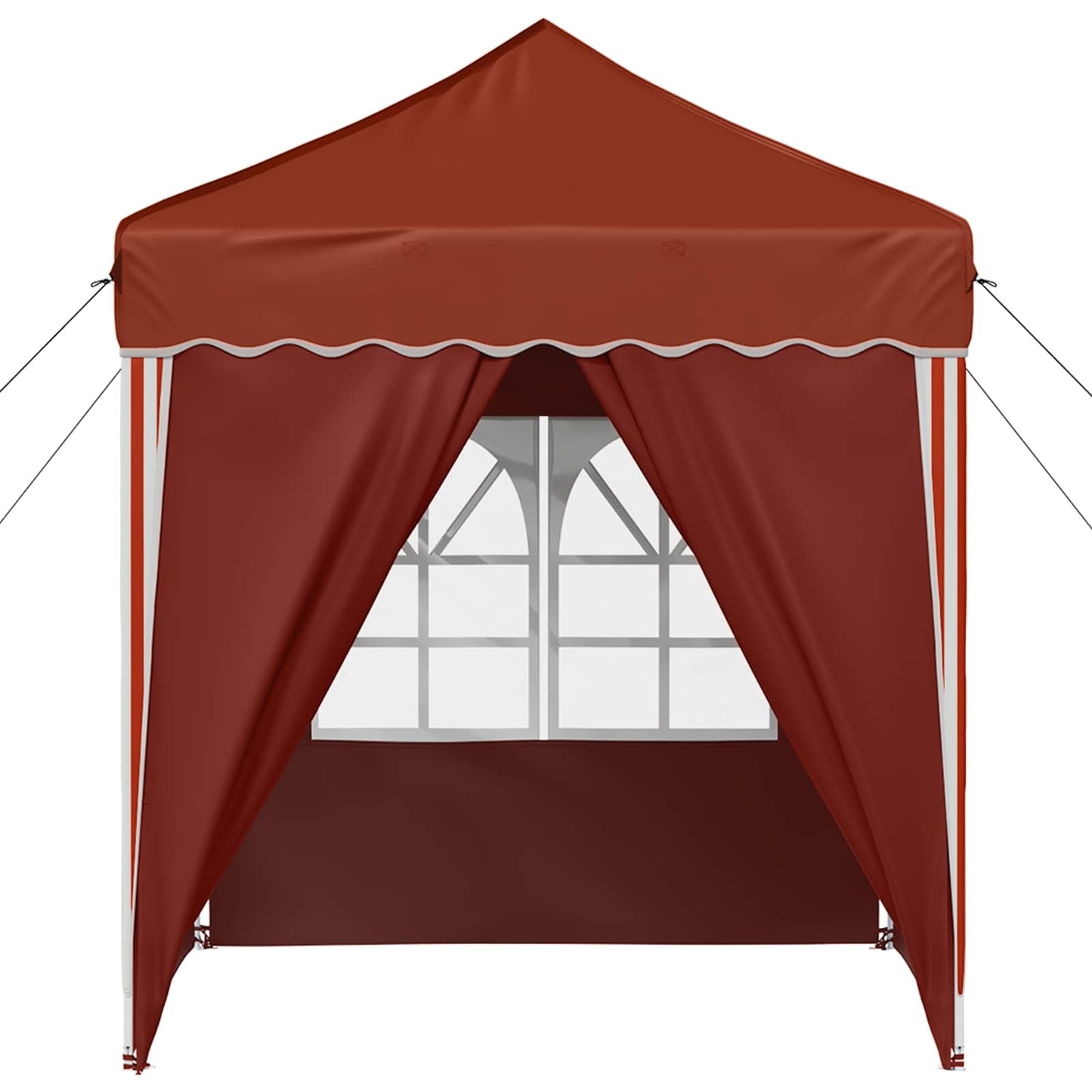 Pop-up Festtelt 195 x 195 x 245 cm Terrakotta Oxford Stoff