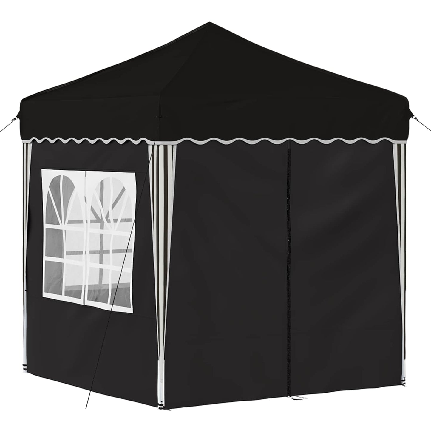 Pop-up Festtelt 195 x 195 x 245 cm Svart Oxford Stoff