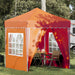 Pop-up Festtelt 195 x 195 x 245 cm Oransje Oxford Stoff
