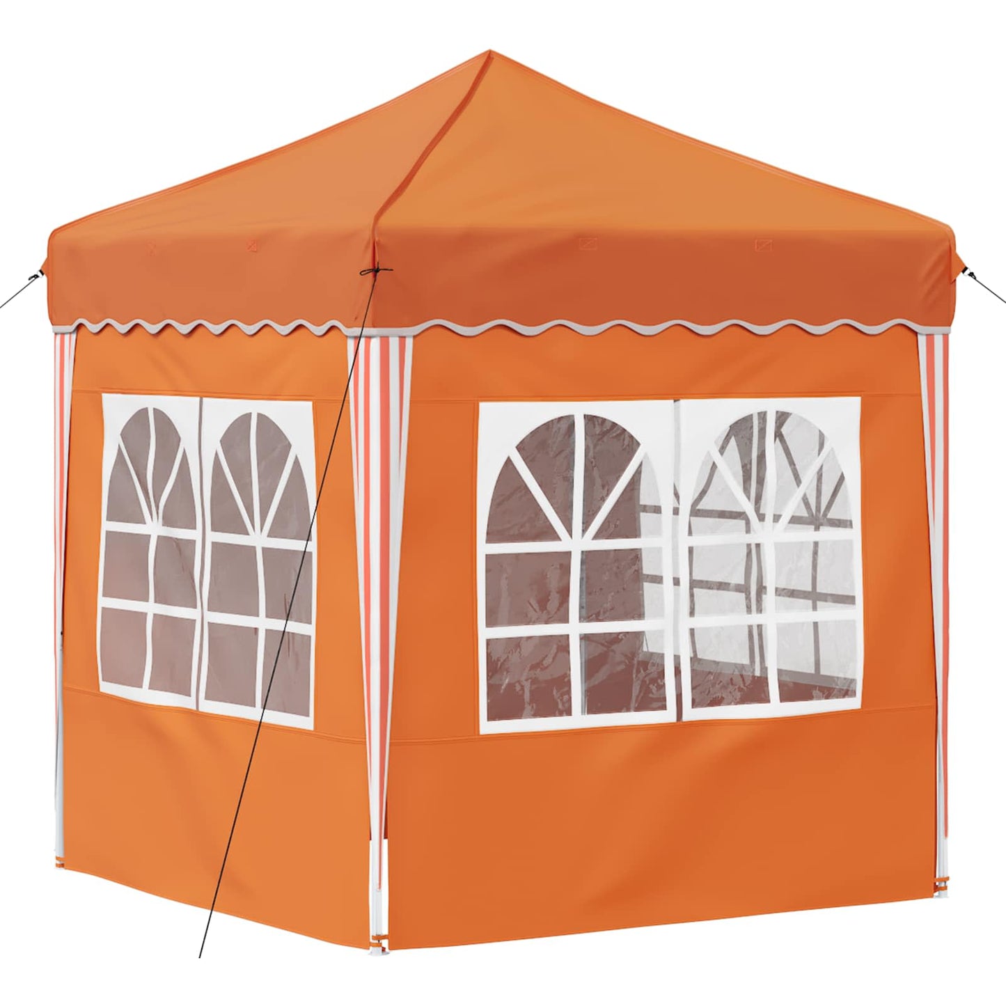 Pop-up Festtelt 195 x 195 x 245 cm Oransje Oxford Stoff