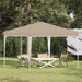 Pop-up Festtelt 288 x 288 x 245 cm Krem Oxford Stoff
