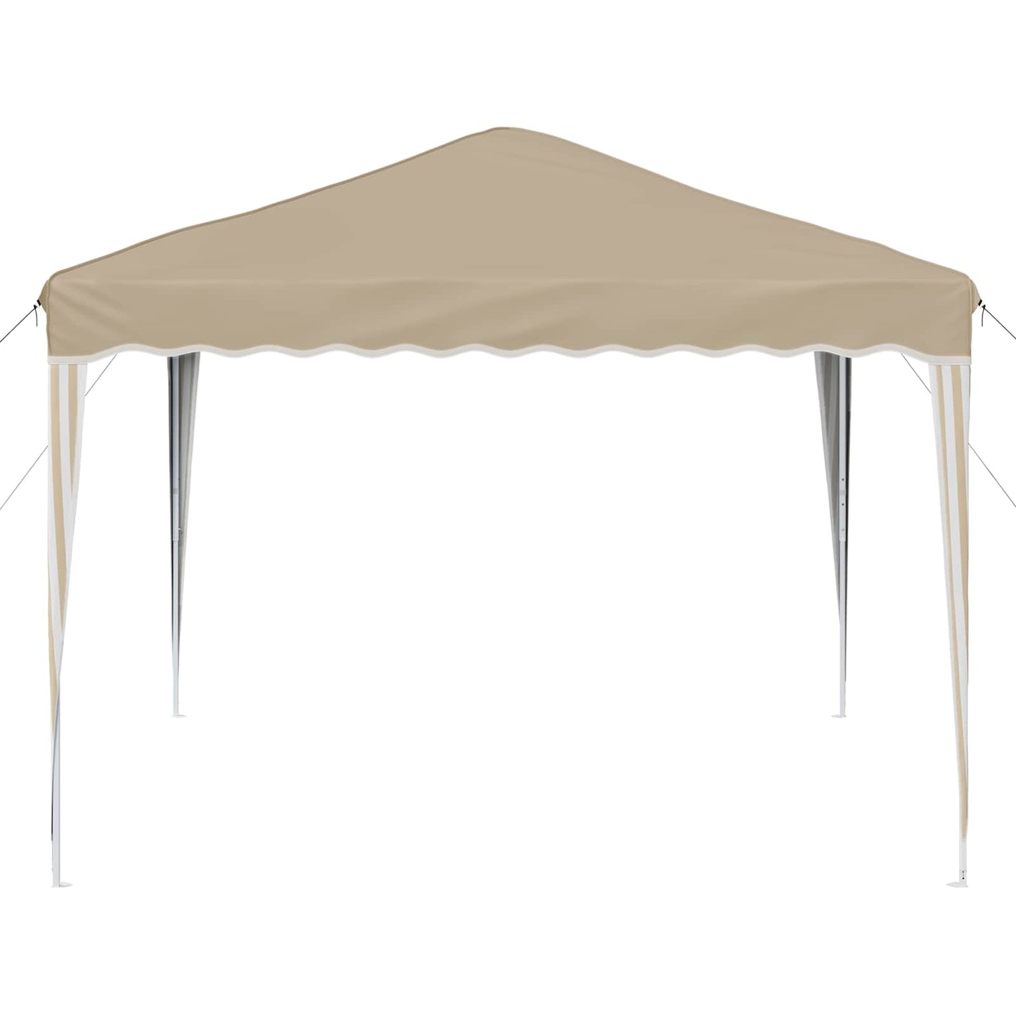 Pop-up Festtelt 288 x 288 x 245 cm Krem Oxford Stoff