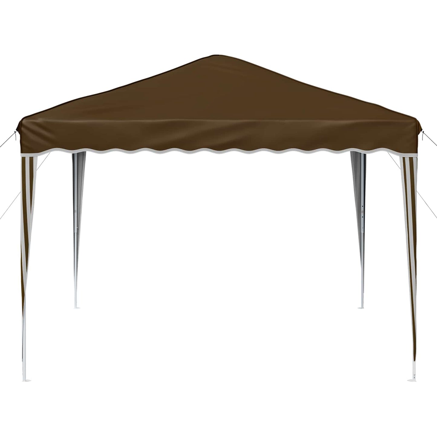 Pop-up Festtelt 288 x 288 x 245 cm Gråbrun Oxford Stoff