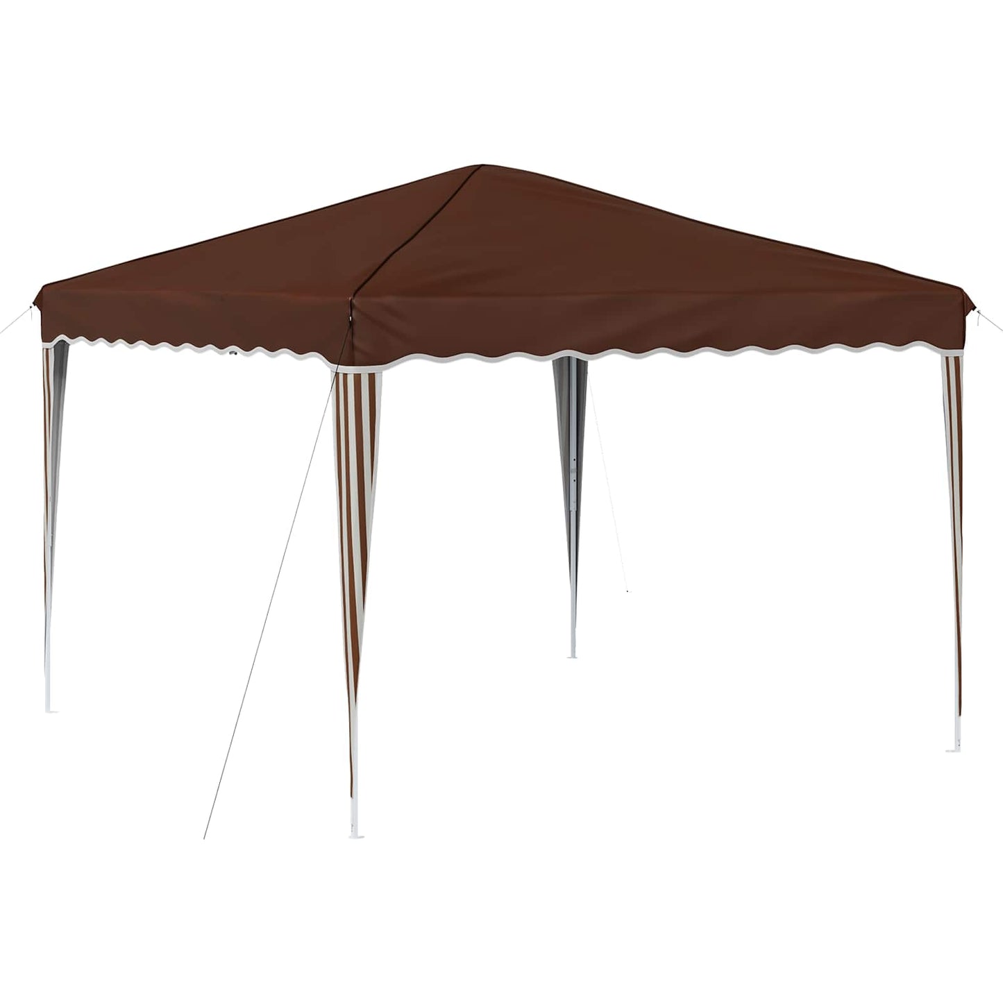 Pop-up Festtelt 288 x 288 x 245 cm Brun Oxford Stoff