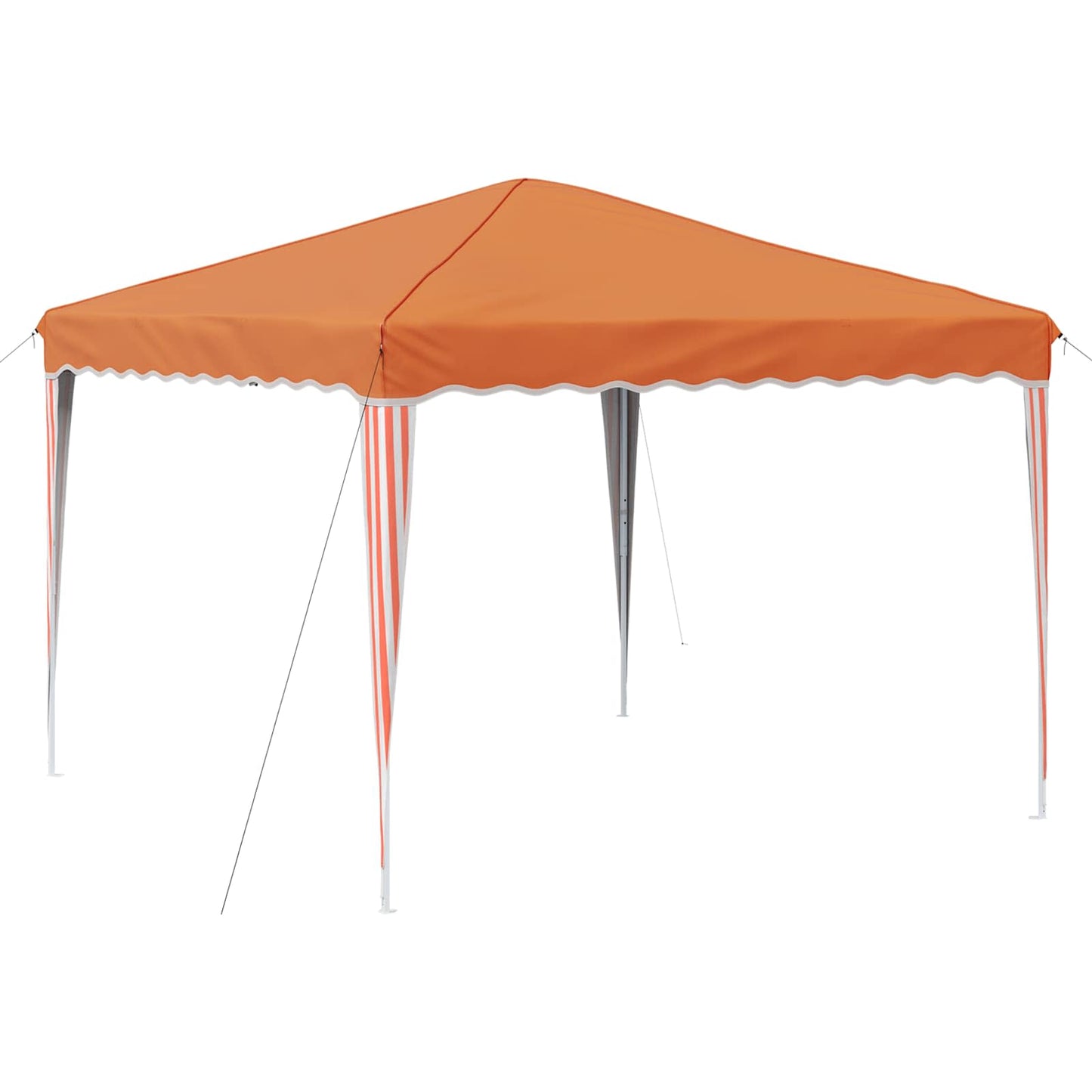 Pop-up Festtelt 288 x 288 x 245 cm Oransje Oxford Stoff