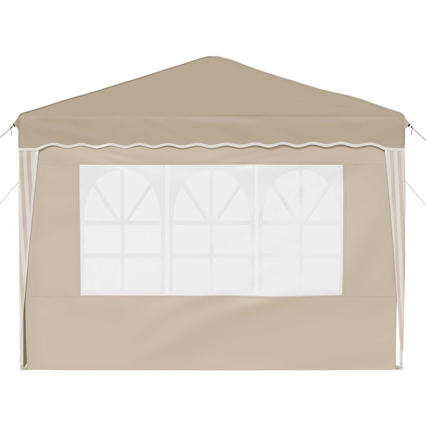 Pop-up Festtelt 288 x 288 x 245 cm Krem Oxford Stoff