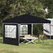 Pop-up Festtelt 288 x 288 x 245 cm Antrasitt Oxford Stoff