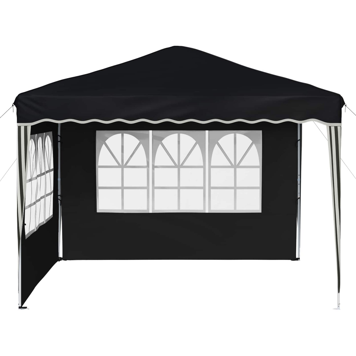 Pop-up Festtelt 288 x 288 x 245 cm Antrasitt Oxford Stoff