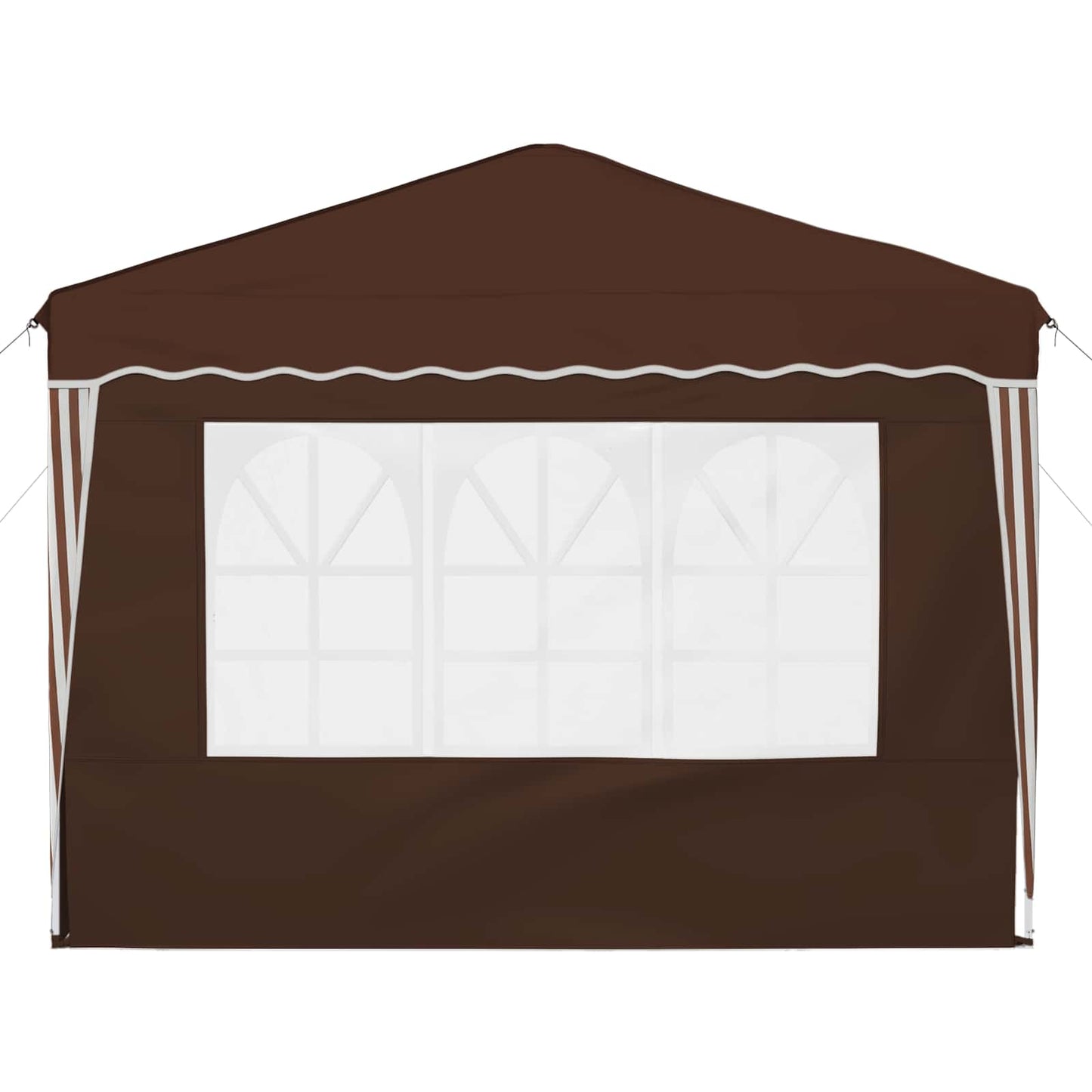 Pop-up Festtelt 288 x 288 x 245 cm Brun Oxford Stoff