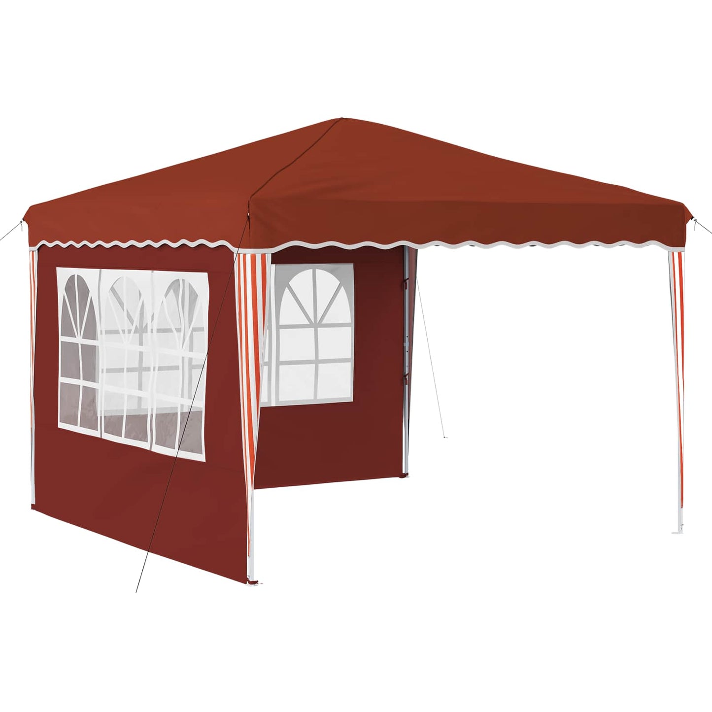 Pop-up Festtelt 288 x 288 x 245 cm Terrakotta Oxford Stoff