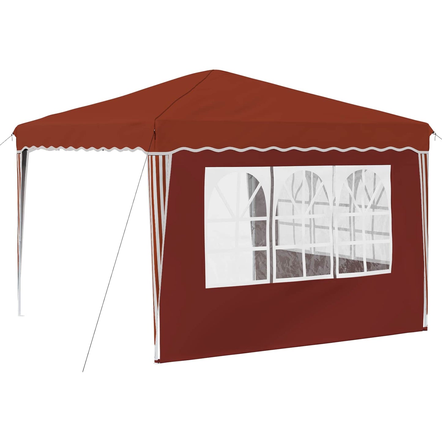 Pop-up Festtelt 288 x 288 x 245 cm Terrakotta Oxford Stoff
