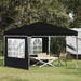 Pop-up Festtelt 288 x 288 x 245 cm Svart Oxford Stoff
