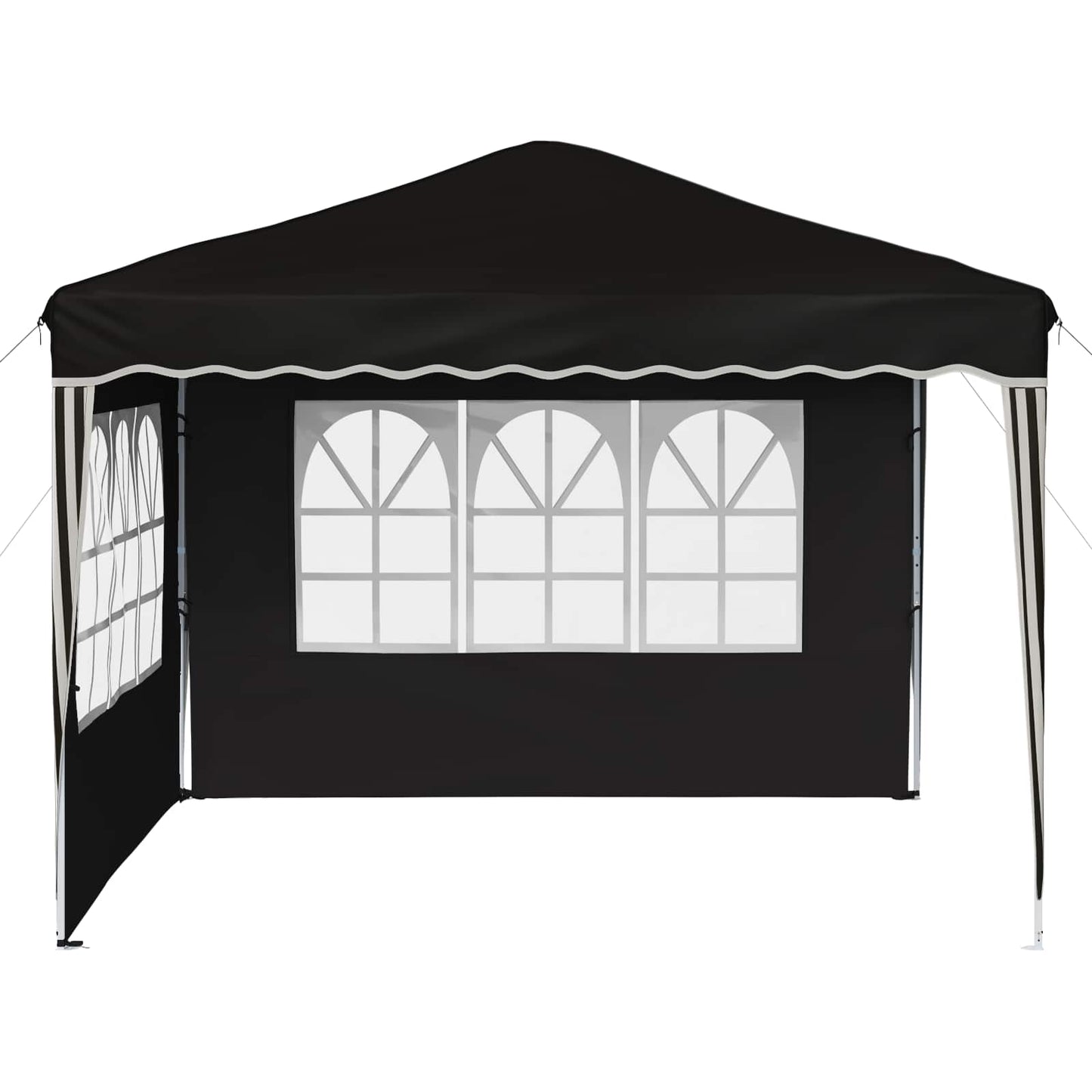 Pop-up Festtelt 288 x 288 x 245 cm Svart Oxford Stoff