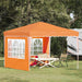Pop-up Festtelt 288 x 288 x 245 cm Oransje Oxford Stoff