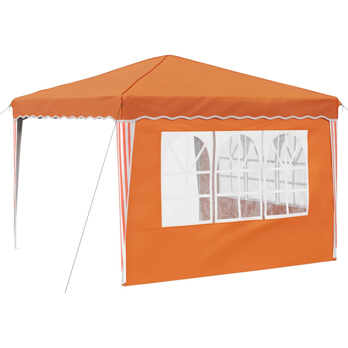 Pop-up Festtelt 288 x 288 x 245 cm Oransje Oxford Stoff