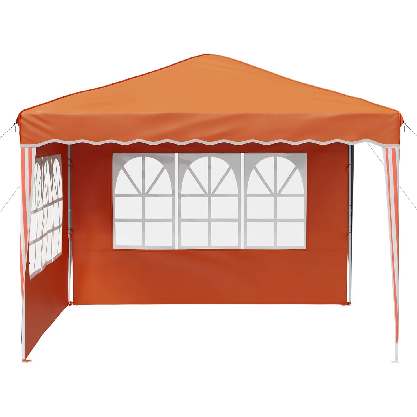 Pop-up Festtelt 288 x 288 x 245 cm Oransje Oxford Stoff