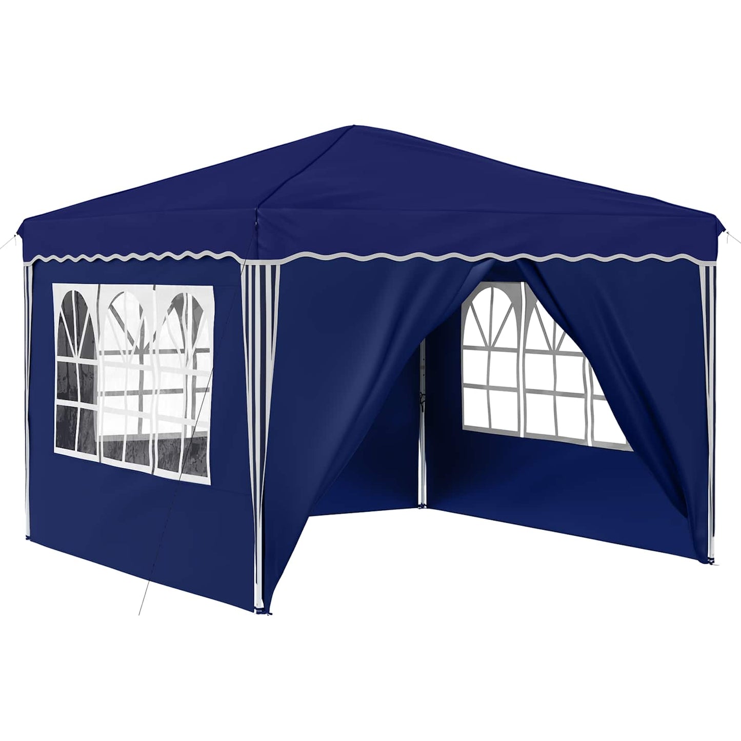 Pop-up Festtelt 288 x 288 x 245 cm Blå Oxford Stoff
