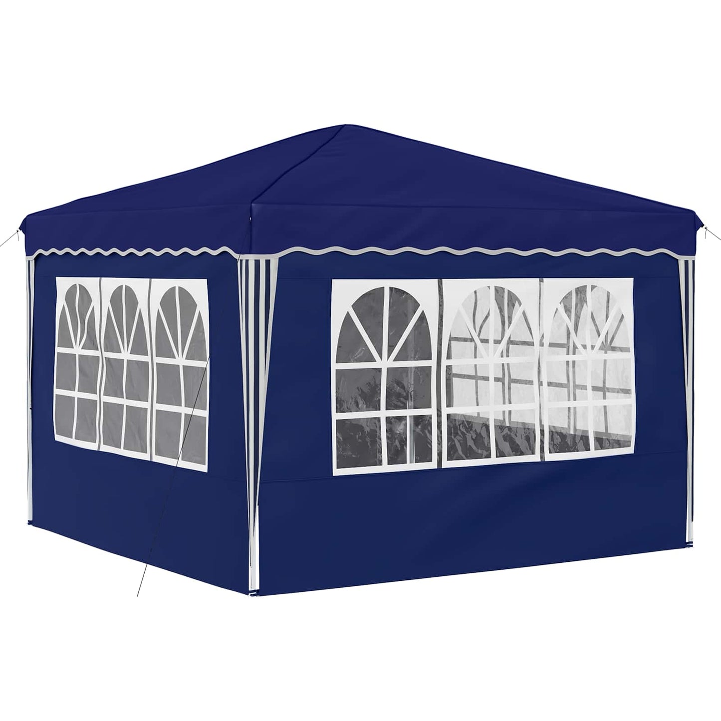 Pop-up Festtelt 288 x 288 x 245 cm Blå Oxford Stoff