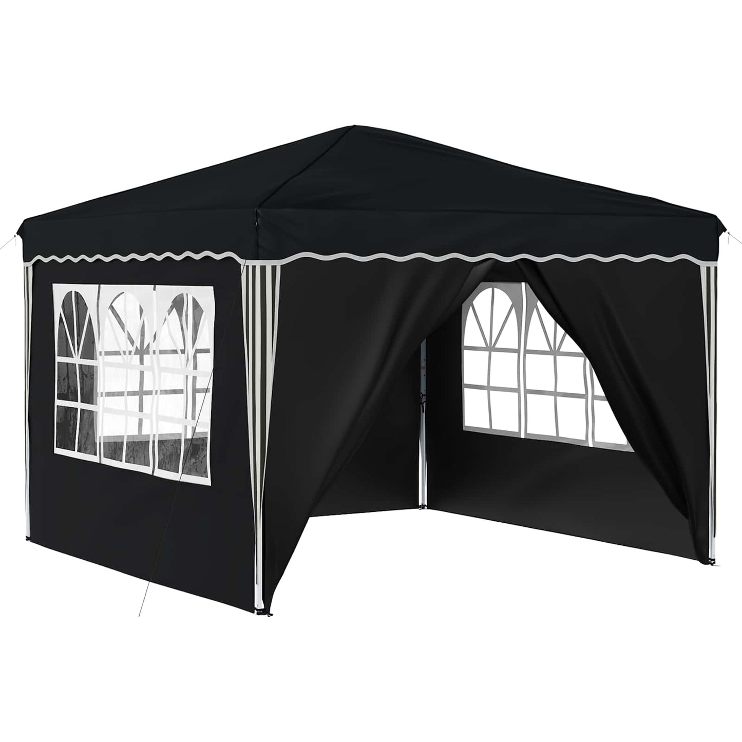 Pop-up Festtelt 288 x 288 x 245 cm Antrasitt Oxford Stoff