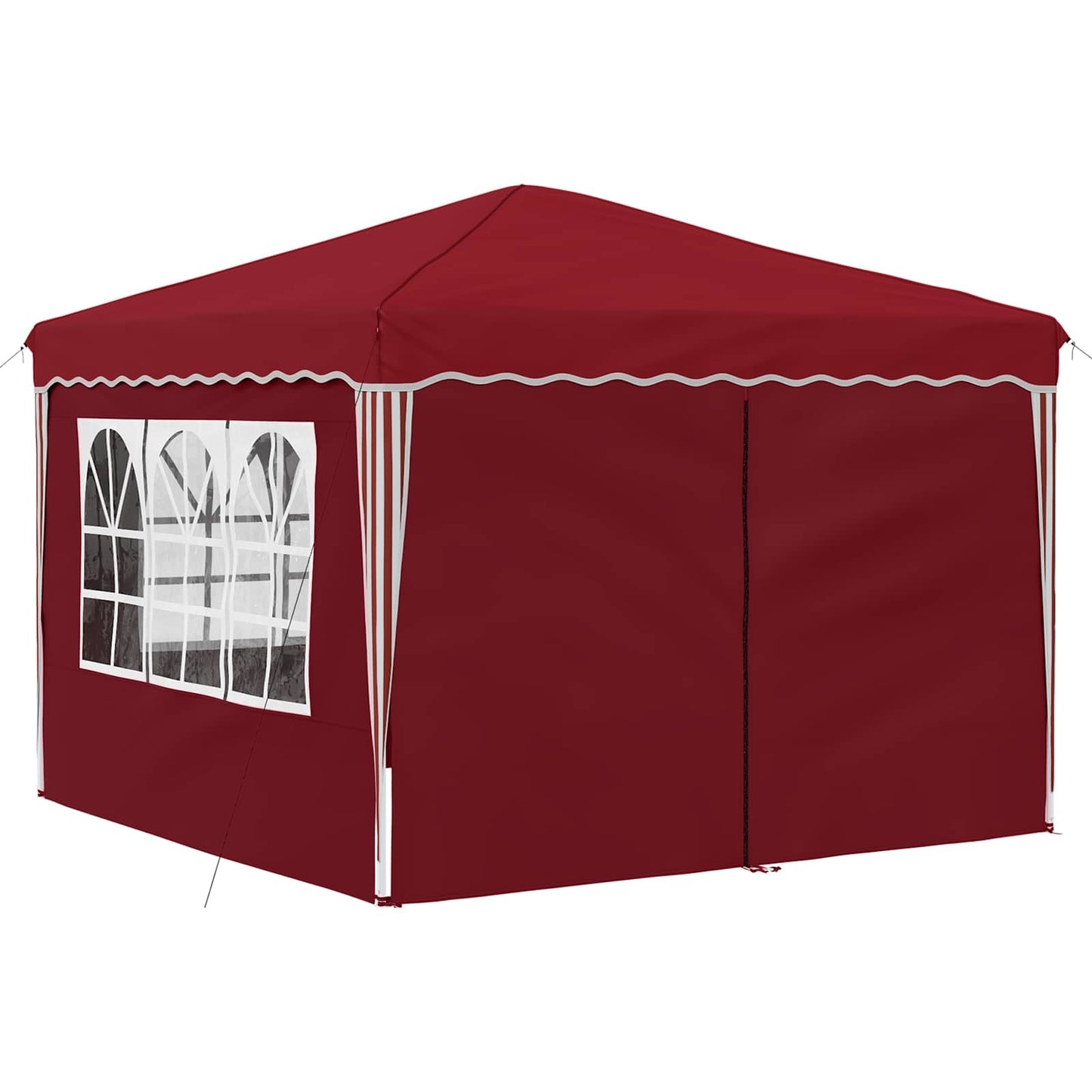 Pop-up Festtelt 288 x 288 x 245 cm Burgunder Oxford Stoff