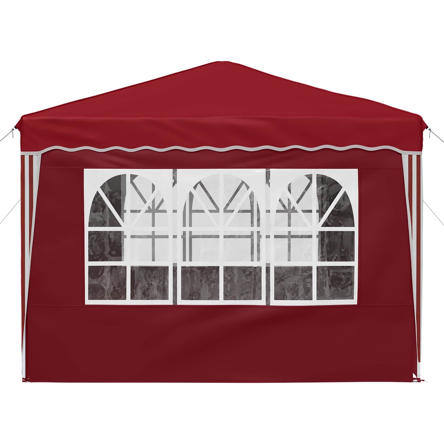 Pop-up Festtelt 288 x 288 x 245 cm Burgunder Oxford Stoff