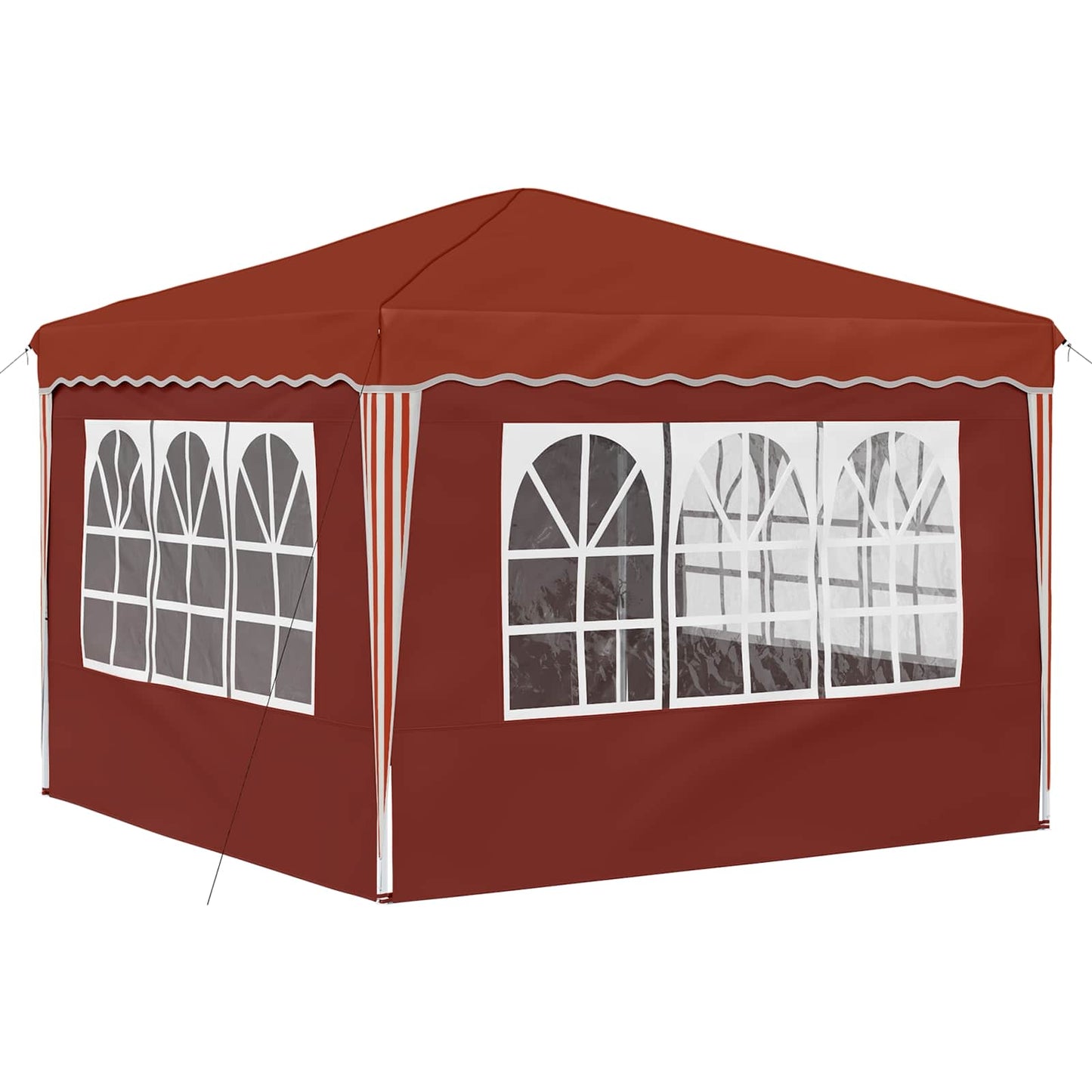 Pop-up Festtelt 288 x 288 x 245 cm Terrakotta Oxford Stoff