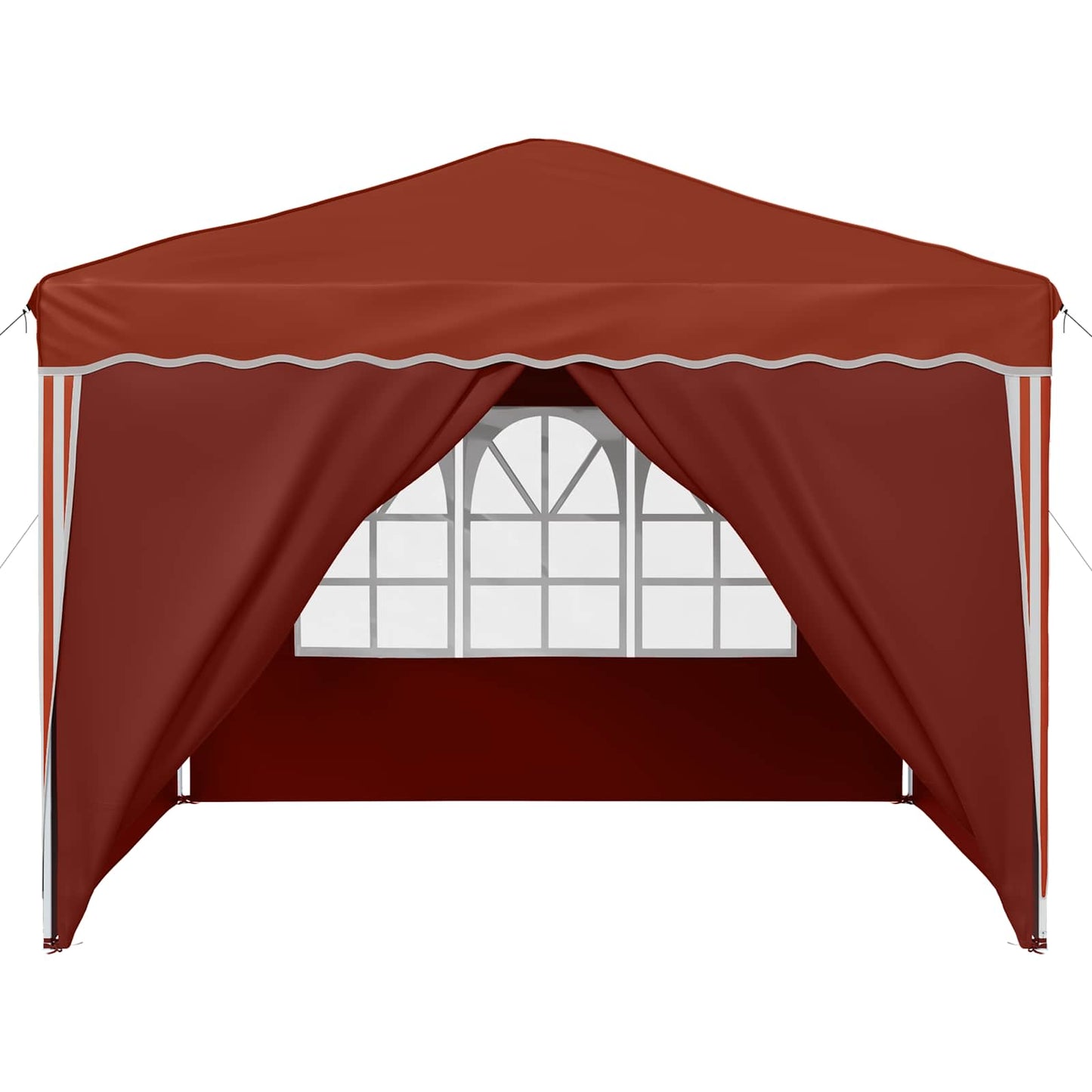 Pop-up Festtelt 288 x 288 x 245 cm Terrakotta Oxford Stoff