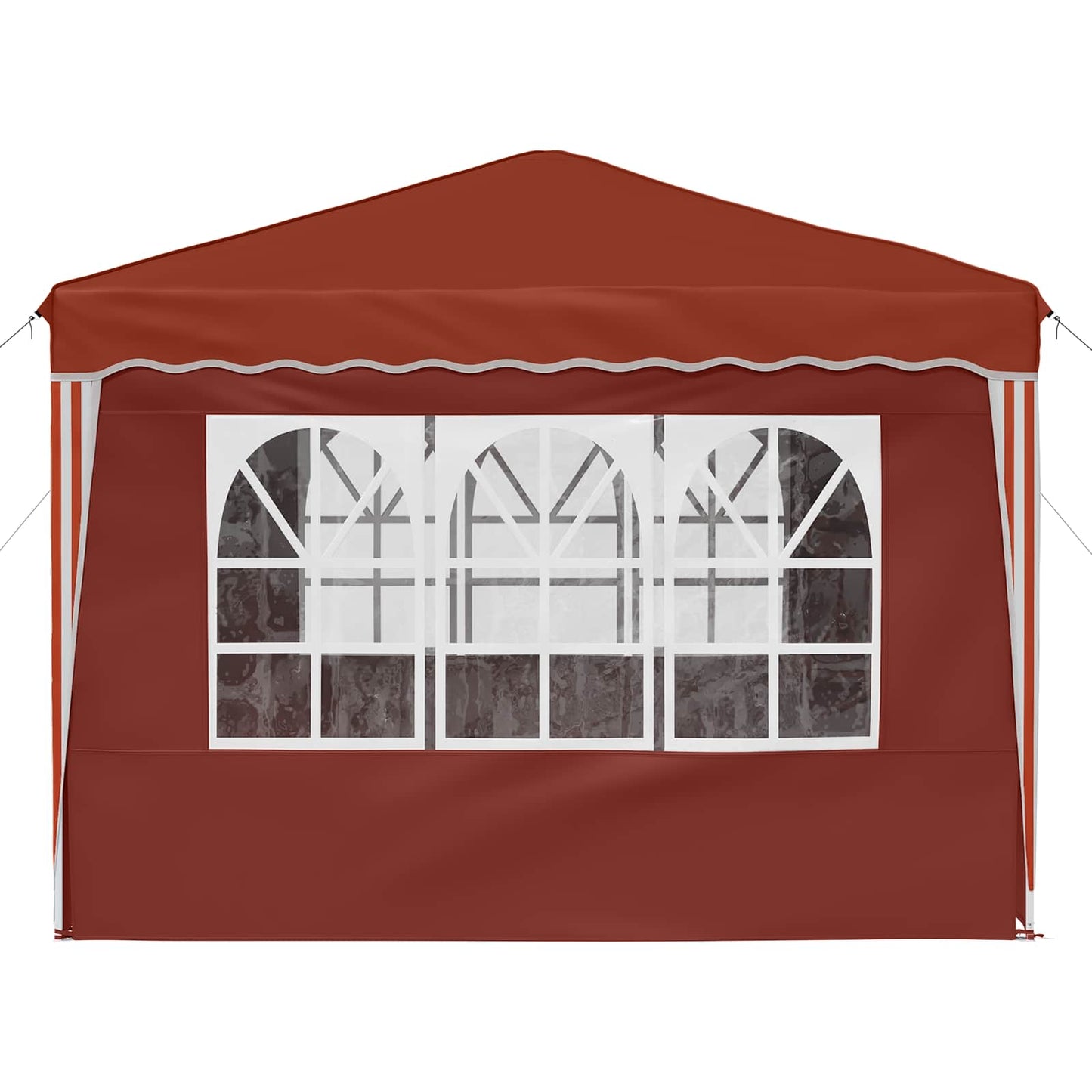 Pop-up Festtelt 288 x 288 x 245 cm Terrakotta Oxford Stoff