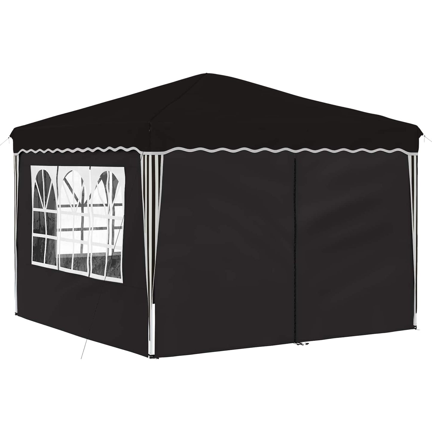 Pop-up Festtelt 288 x 288 x 245 cm Svart Oxford Stoff