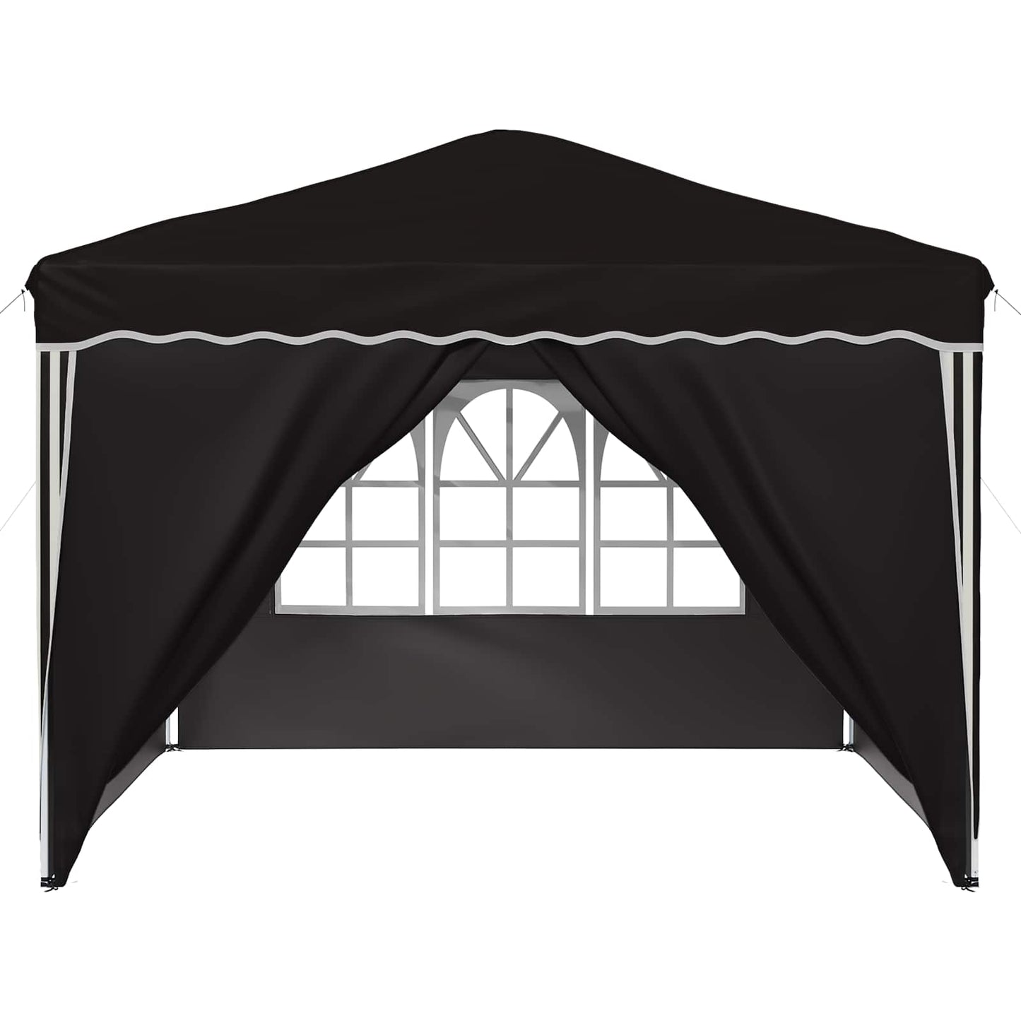 Pop-up Festtelt 288 x 288 x 245 cm Svart Oxford Stoff