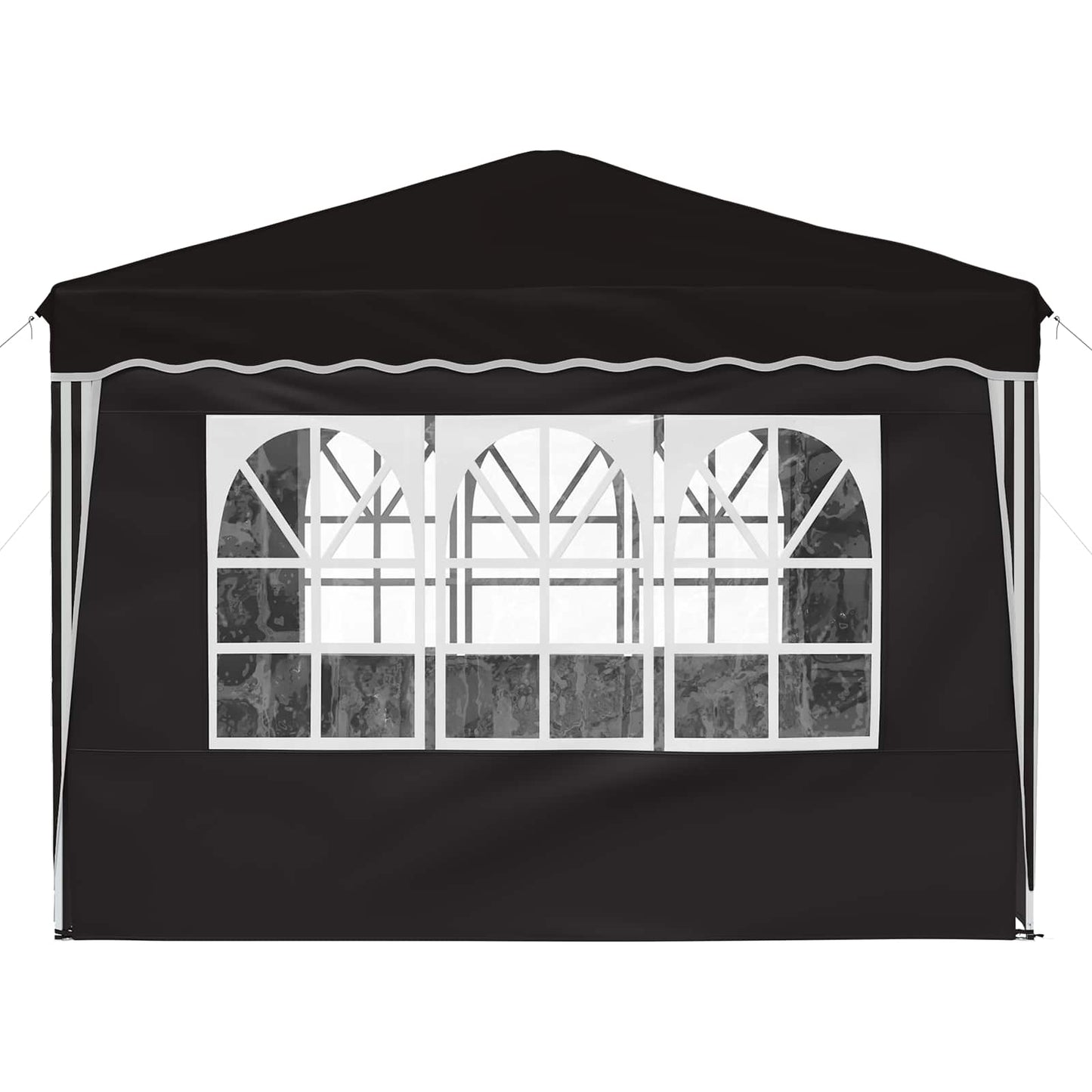 Pop-up Festtelt 288 x 288 x 245 cm Svart Oxford Stoff