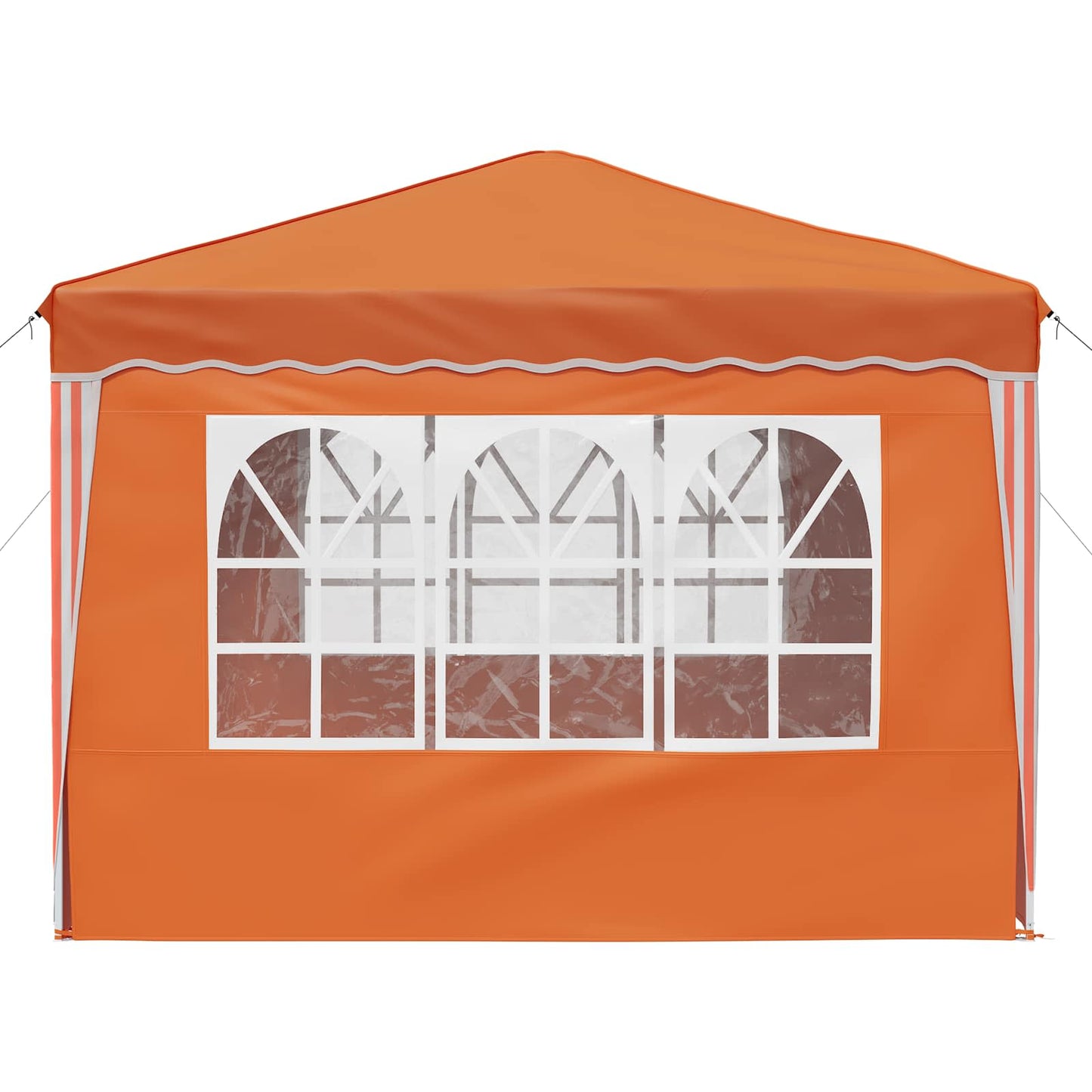 Pop-up Festtelt 288 x 288 x 245 cm Oransje Oxford Stoff