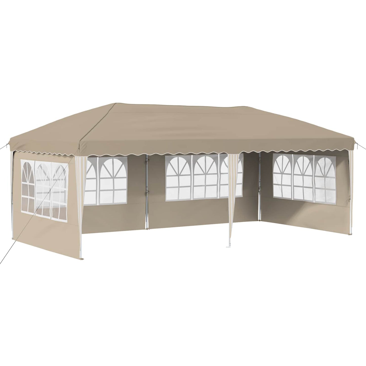 Pop-up Festtelt 575 x 289 x 245 cm Krem