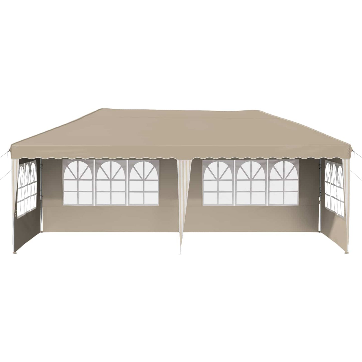 Pop-up Festtelt 575 x 289 x 245 cm Krem