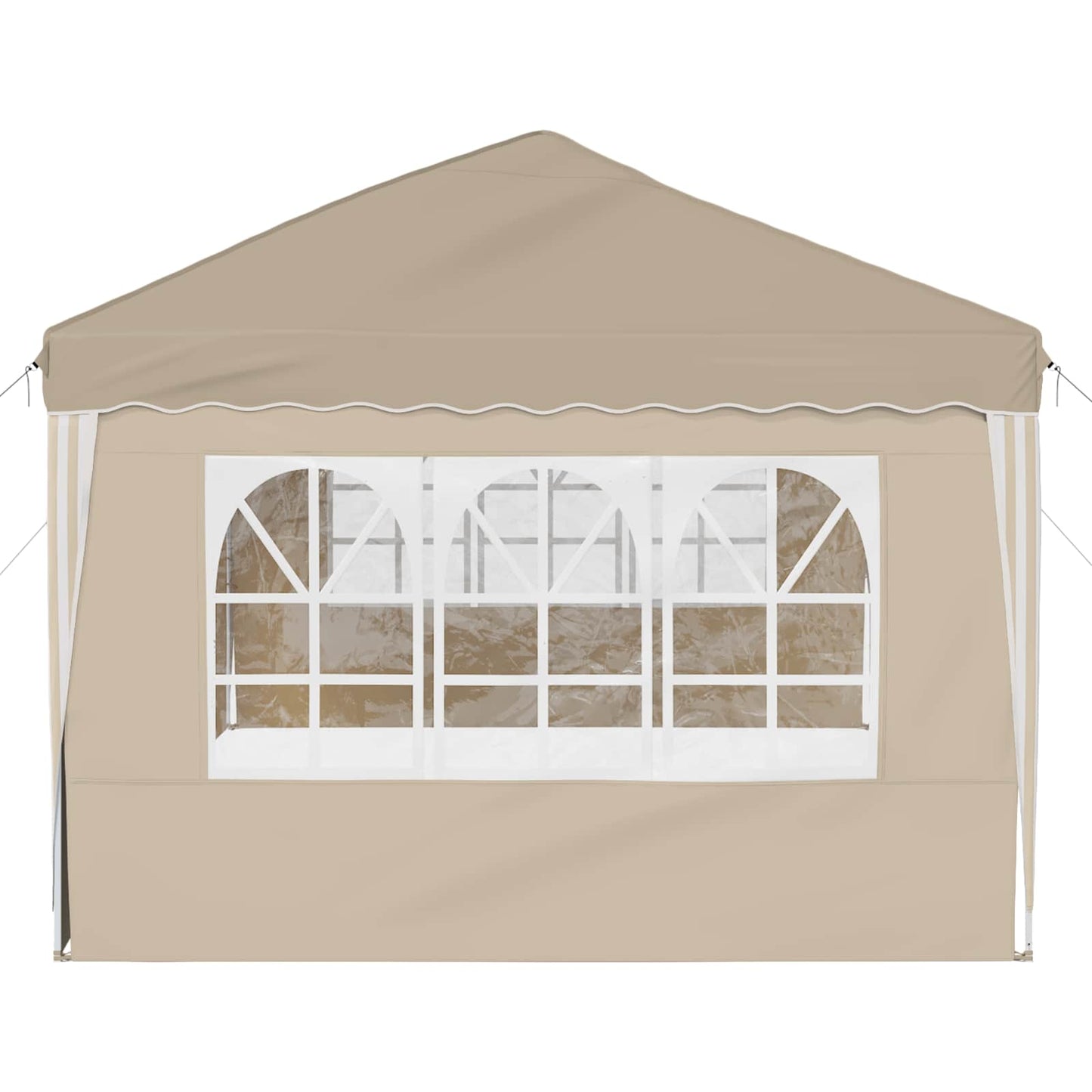 Pop-up Festtelt 575 x 289 x 245 cm Krem