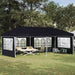 Pop-up Festtelt 575 x 289 x 245 cm Antrasitt
