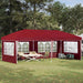 Pop-up Festtelt 575 x 289 x 245 cm Burgunder