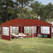Pop-up Festtelt 575 x 289 x 245 cm Terrakotta