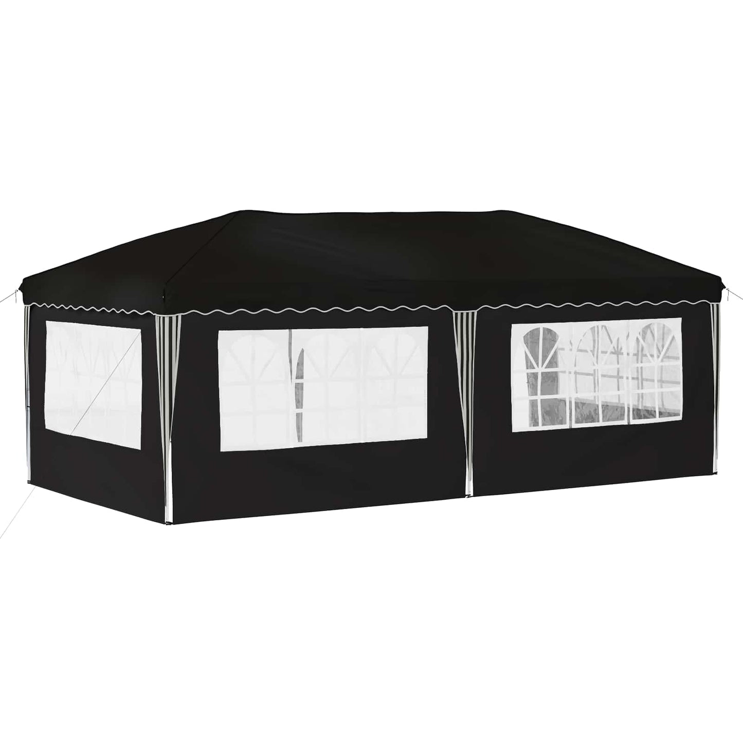Pop-up Festtelt 575 x 289 x 245 cm Svart
