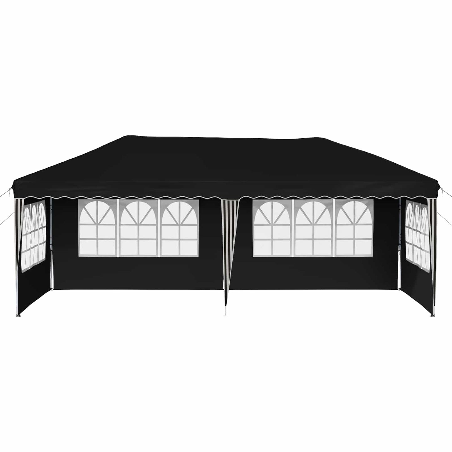 Pop-up Festtelt 575 x 289 x 245 cm Svart