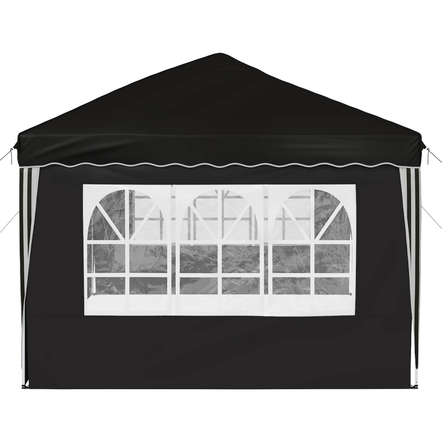 Pop-up Festtelt 575 x 289 x 245 cm Svart
