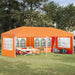 Pop-up Festtelt 575 x 289 x 245 cm Oransje